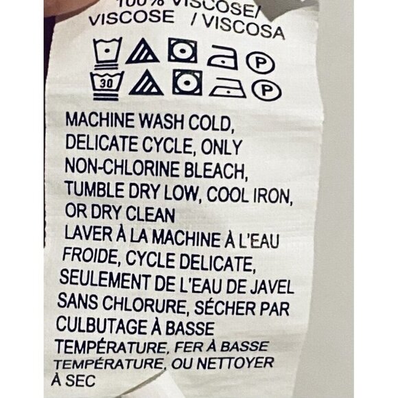 Lucky Brand Top Womens Medium Blue Floral Tie Neck Bell Sleeve Boho Peasant - Picture 6 of 7